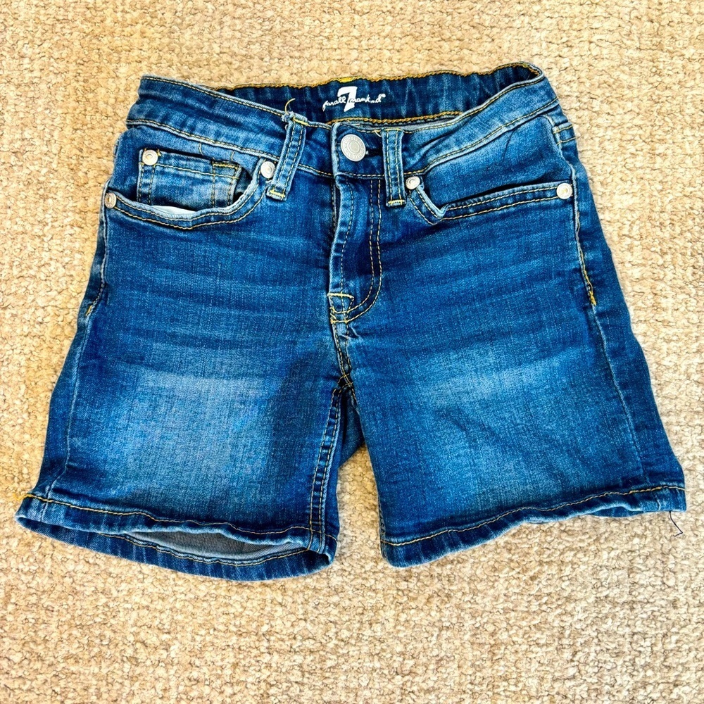 7 For All Mankind Girls Jean Shorts - size 8 - Picture 1 of 8
